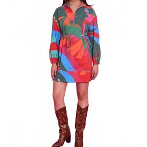 NEW ALDEN ADAIR logan mini dress in tropical jingle